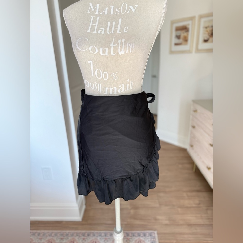Black Swim Coverup with Elegant Design
